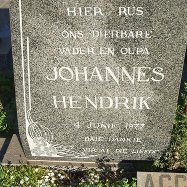 AGGENBACH Johannes Hendrik -1977