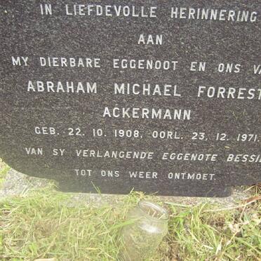 ACKERMANN Abraham Michael Forrest 1908-1971