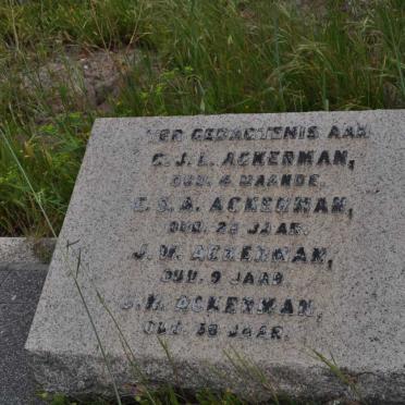 ACKERMAN J.N. :: ACKERMAN E.S.A. :: ACKERMAN J.W. :: ACKERMAN G.J.L.