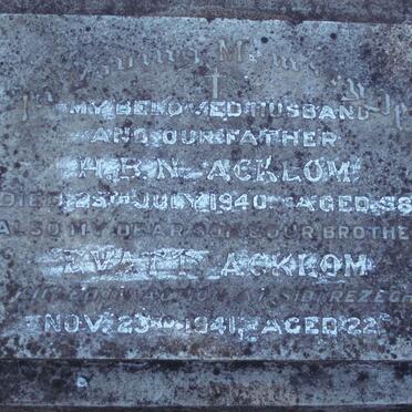 ACKLOM H.B.N. -1940 :: ACKLOM Evatt -1941 