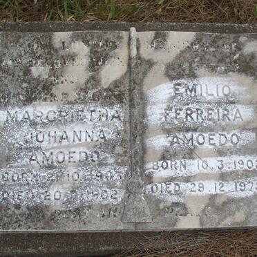 AMOEDO Emilio Ferreira 1902-1978 &amp; Margrietha Johanna 1903-1962