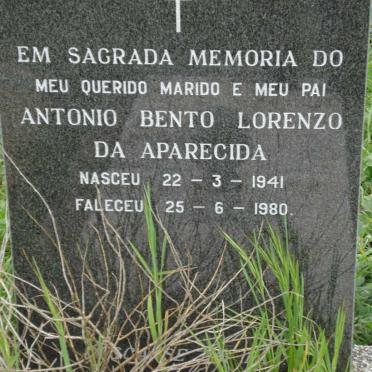 APARECIDA Antonio Bento Lorenzo, da 1941-1980