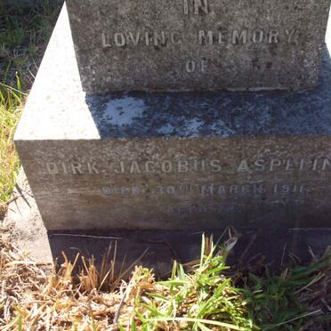 ASPELING Dirk Jacobus -1911