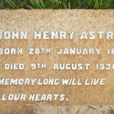 ASTROP John Henry 1867-1930