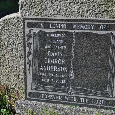 ANDERSON Gavin George 1937-1981