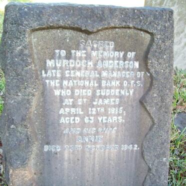 ANDERSON Murdoch -1915 &amp; Annie -1942