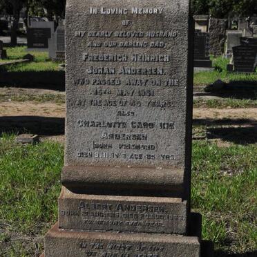 ANDERSEN Frederich Heinrich Johan -1951 &amp; Charlotte Caroline FRIEMOND -1973 :: ANDERSEN Albert 1915-1963
