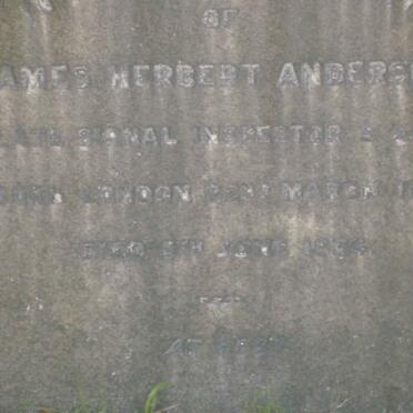 ANDERSON James Herbert 187?-1934
