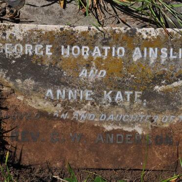 ANDERSON George Horatio Ainslee :: ANDERSON Annie Kate