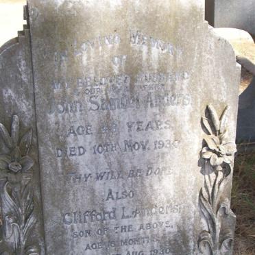 ANDERS John Samuel -1930 :: ANDERS Clifford L. -1930