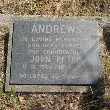 ANDREWS John Peter 1906-1978