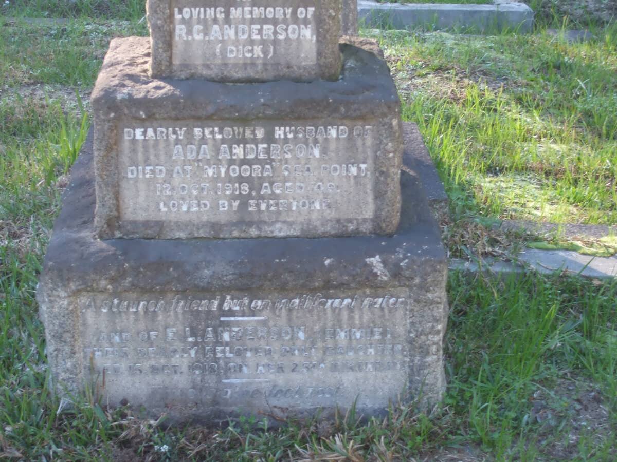 ANDERSON R.G. -1918 :: ANDERSON E.L. -1918 :: ANDERSON R.W.L. -1917