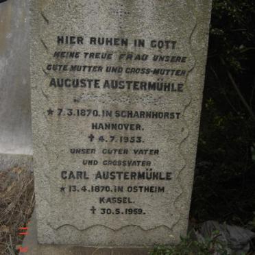 AUSTERMÜHLE Carl 1870-1959 &amp; Auguste 1870-1953
