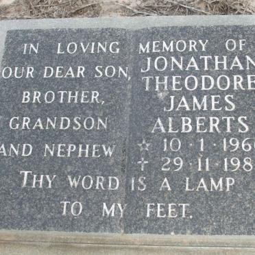ALBERTS Jonathan Theodore James 1966-1986
