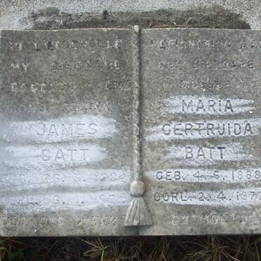 BATT James 1884-1964 &amp; Maria Gertruida 1888-1972