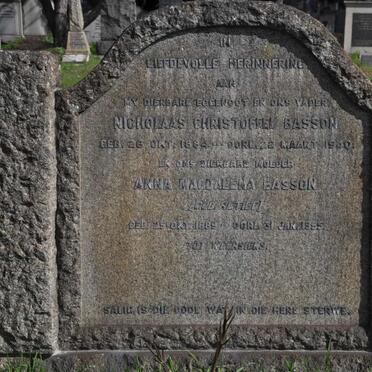 BASSON Nicholaas Christoffel 1884-1940 &amp; Anna Magdalena RETIEF 1889-1955