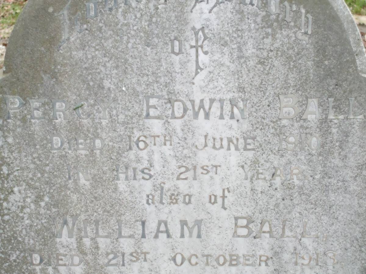 BALL Percy Edwin -1910 :: Ball William -1913
