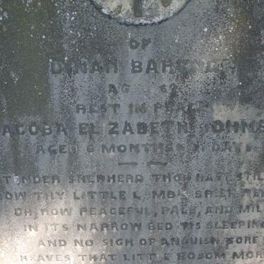 BARENDS Dinah ? :: JOHNSON Jacoba Elizabeth ? :: JOHNSON Jacoba Charlotta 1849-1902 :: JOHNSON Susan Magdalena  -1940 