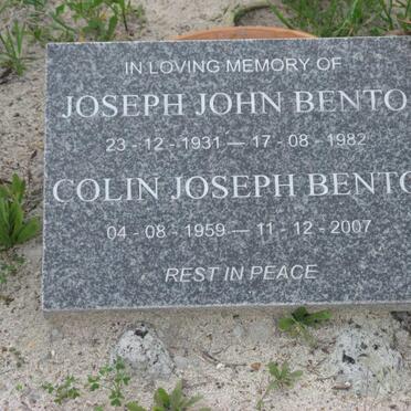 BENTO Joseph John 1931-1982 :: BENTO Colin Joseph 1959-2007