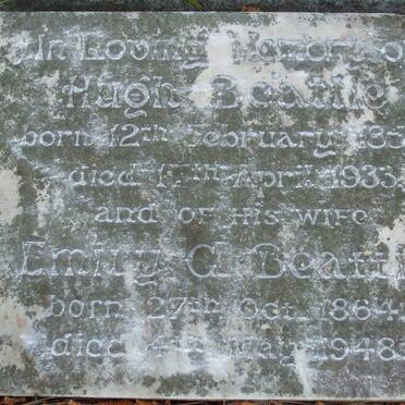 BEATTIE Hugh 1855-1933 &amp; Emily G. 1864-1948