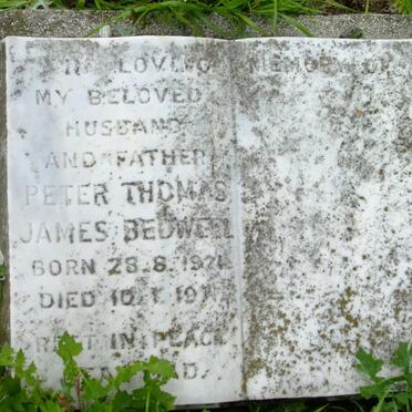 BEDWELL Peter Thomas James 1921-1971