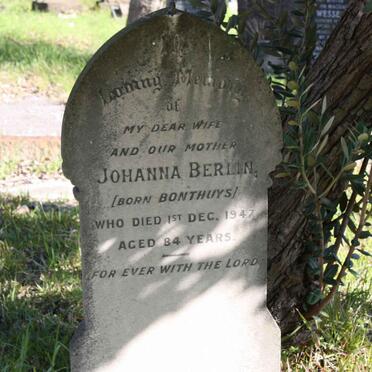 BERLIN Johanna nee BONTHUYS -1947