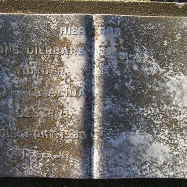 BESTER Aletta Alida -1963