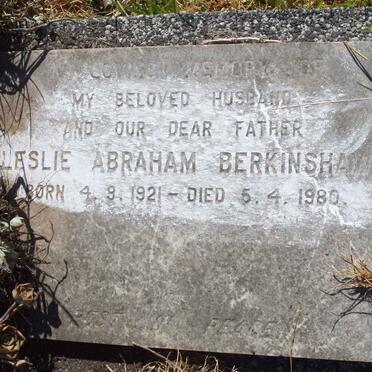 BERKINSHAW Leslie Abraham 1921-1980
