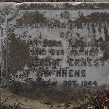 BEHRENS Albert Ernest -1954