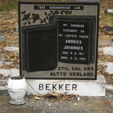 BEKKER Andries Johannes 1917-1970