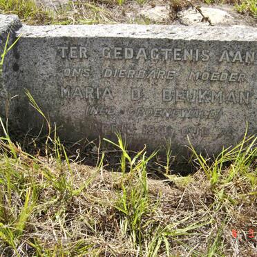 BEUKMAN Maria D. nee GROENEWALD -1941