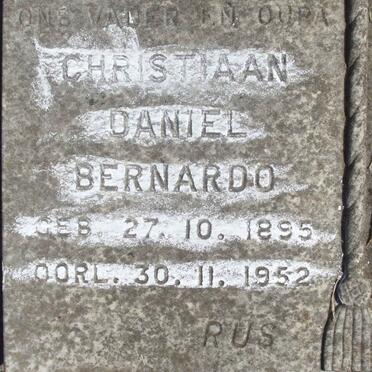 BERNADO Christiaan Daniel 1895-1952