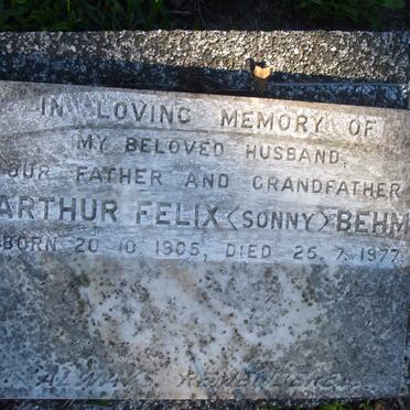 BEHM Arthur Felix 1905-1977