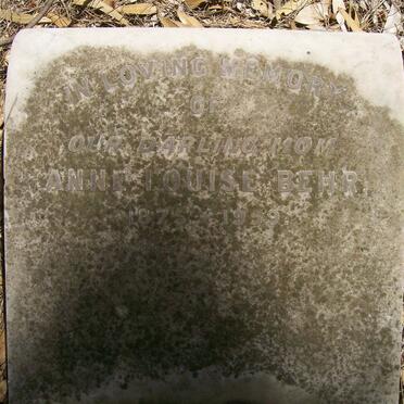 BEHR Anne Louise 1875-1959