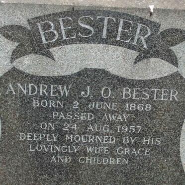 BESTER Andrew J.O. 1868-1957