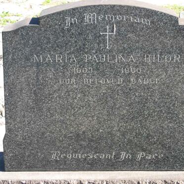 BILOR Maria Paulina 1903-1960