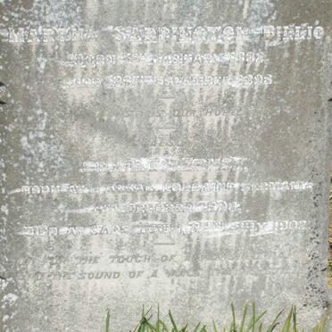 BILLIO Martha Saddington -1882-1896 :: BILLIO Charles Ernst 18??-1902