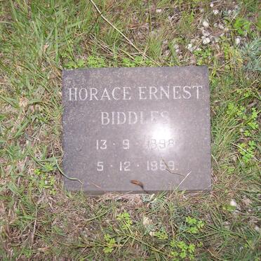 BIDDLES Horace Ernest 1898-1969