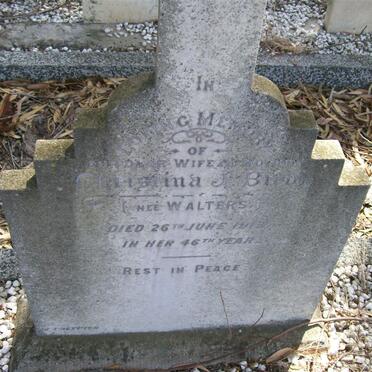 BIRD Christina J. nee WALTERS -1915