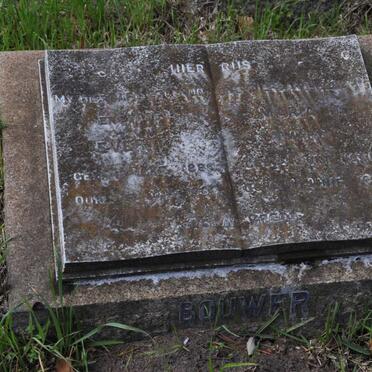 BOUWER Ever? 1888-19?? &amp; Maria -1972