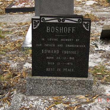 BOSHOFF Edward 1910-1973