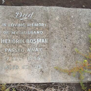 BOSMAN Hendrik -1945