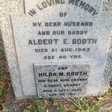 BOOTH Albert E. -1945 &amp; Hilda M. -2003