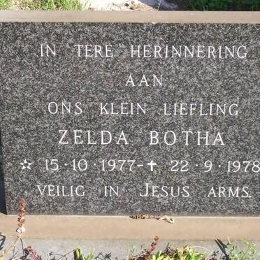 BOTHA Zelda 1977-1978