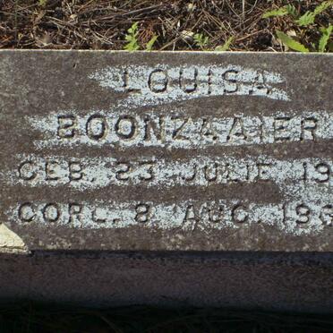 BOONZAIER Louisa 1961-1961