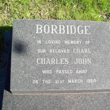 BORBIDGE Charles John -1984