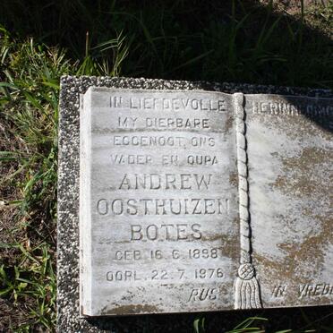 BOTES Andrew Oosthuizen 1898-1976