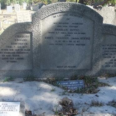 BONTHUYS Charles David 1885-1952 &amp; Emily Francis STEYL 1889-1967