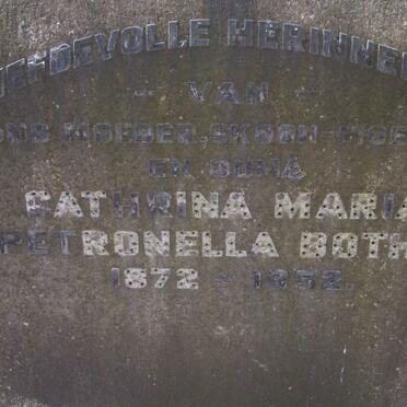 BOTHA Cathrina Maria Petronella 1872-1952