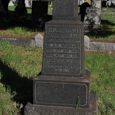 BOSMAN D.J.C. 1855-1939